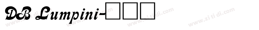 DB Lumpini字体转换